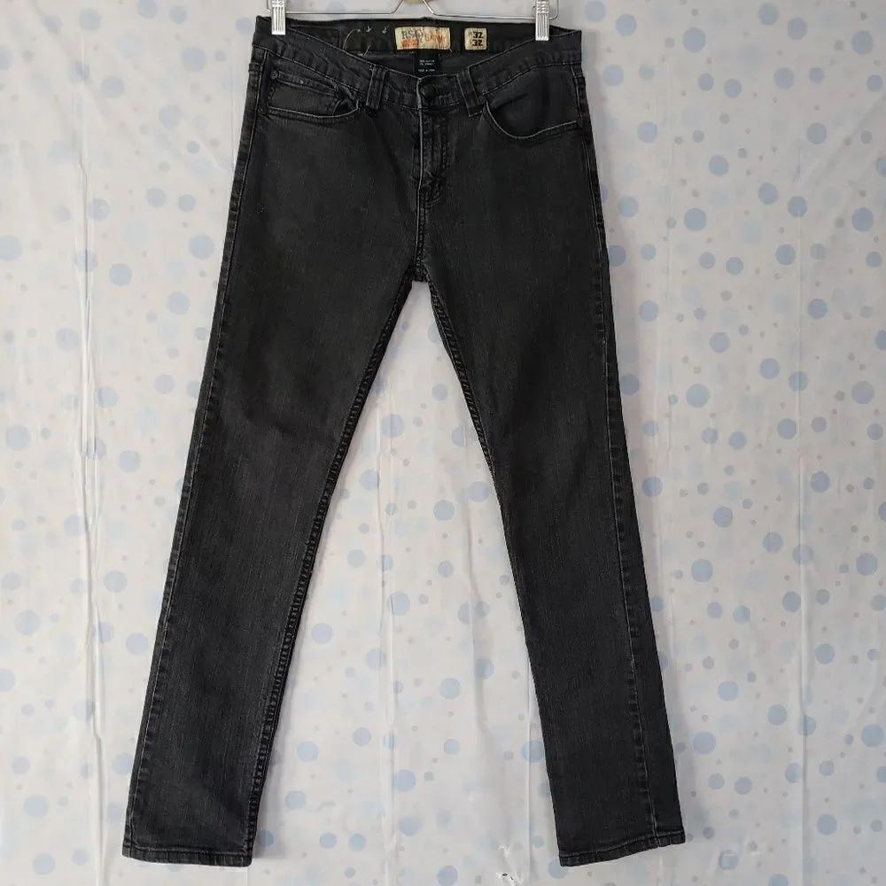 Rsq London skinny distressed dark gray